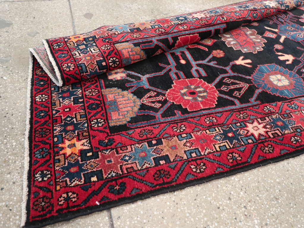 Vintage Persian Malayer Long Runner (Pair: 1 of 2), No.32424 - Gss
