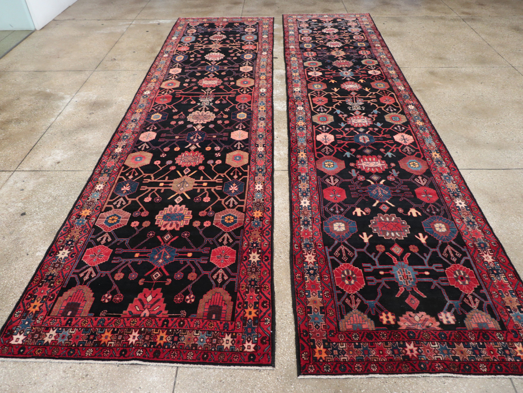 Vintage Persian Malayer Long Runner (Pair: 1 of 2), No.32424 - Gss