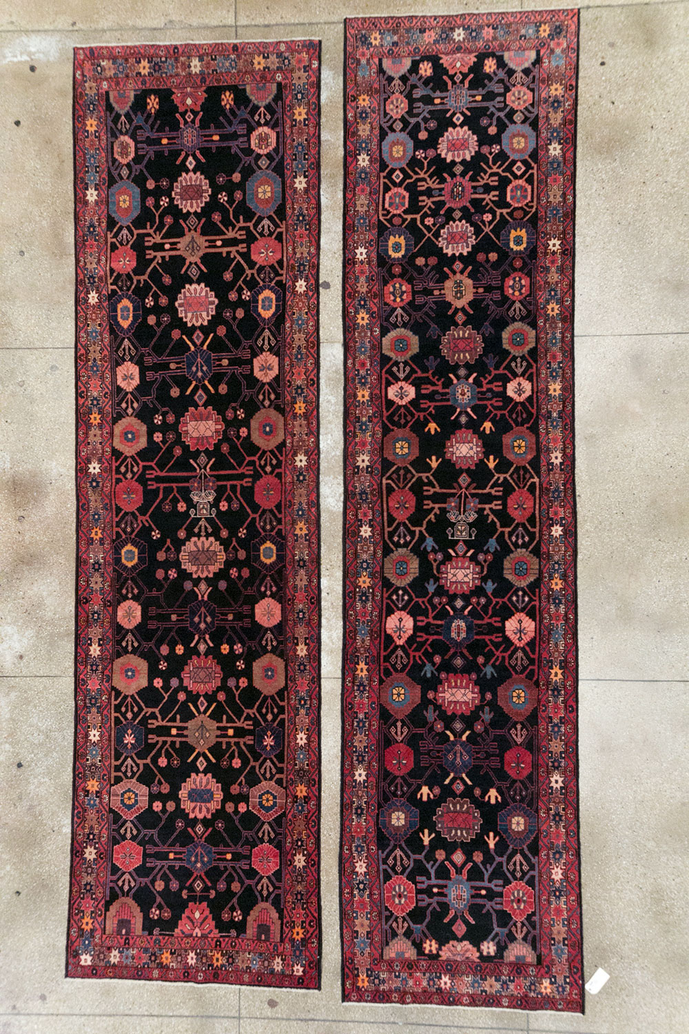 Vintage Persian Malayer Long Runner (Pair: 1 of 2), No.32424 - Gss