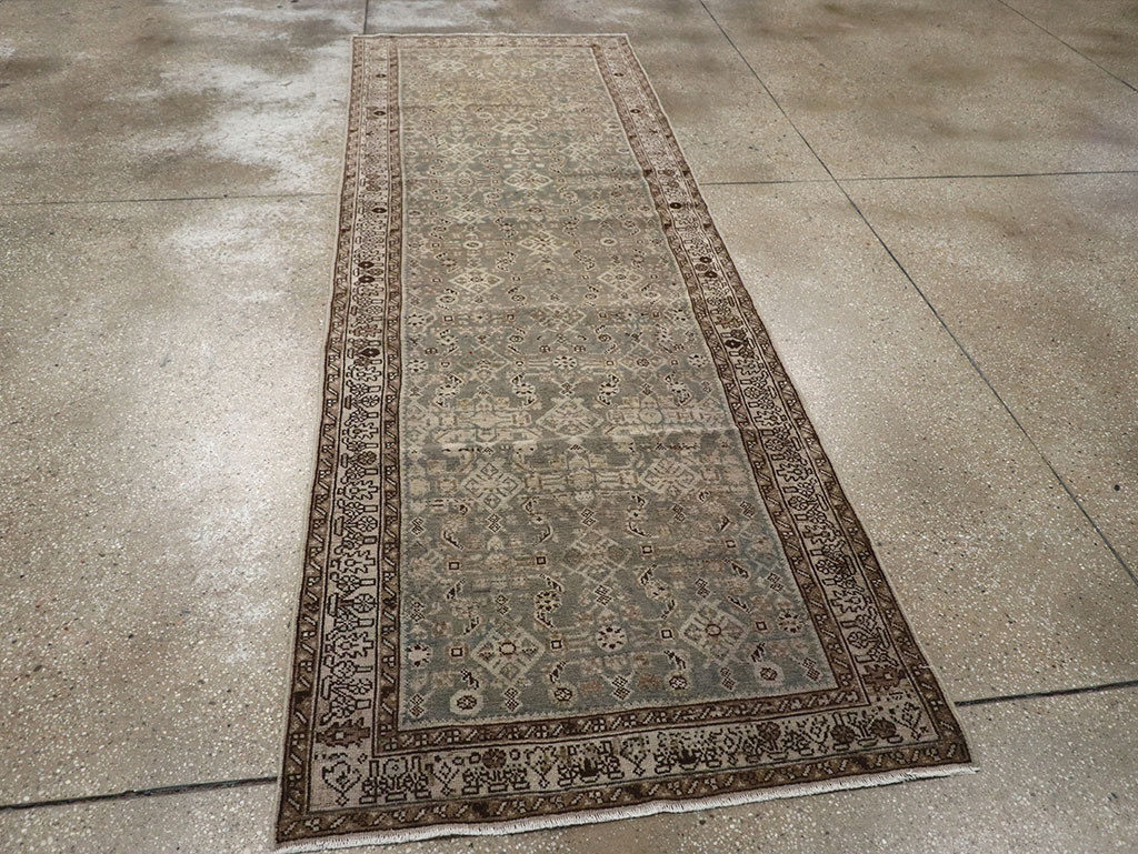 Vintage Persian Malayer Runner, No.32427 - Gss