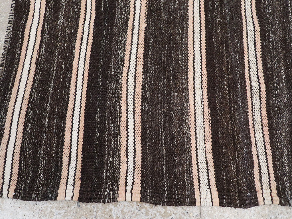 Vintage Persian Flatweave Kilim Pictorial Throw Rug, No.32428 - Gss