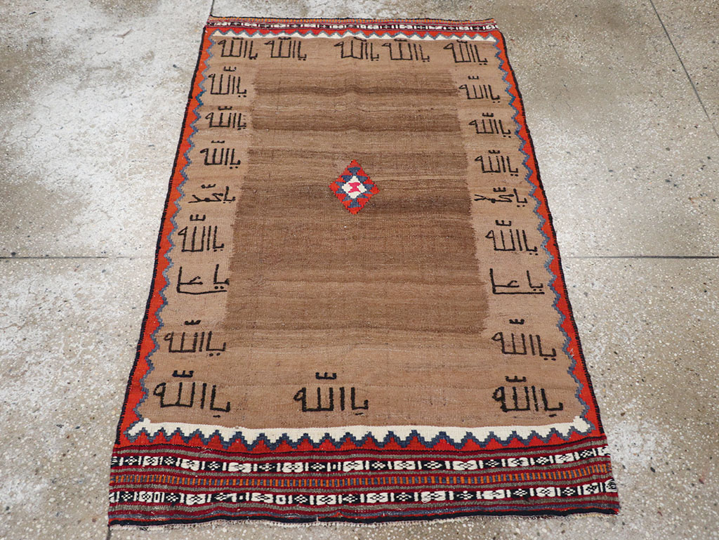 Vintage Persian Flatweave Kilim Throw Rug, No.32429 - Gss