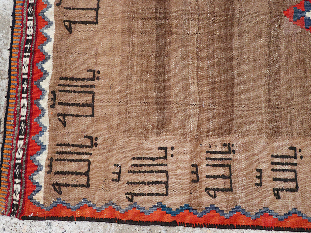 Vintage Persian Flatweave Kilim Throw Rug, No.32429 - Gss