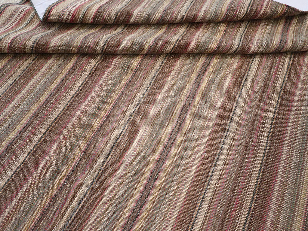 Vintage Persian Flatweave Kilim Room Size Carpet, No.32430 - Gss