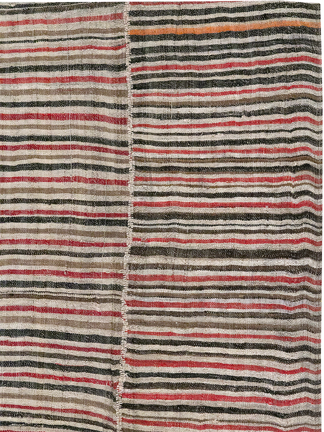 Vintage Persian Flatweave Kilim Accent Rug, No.32432 - Gss