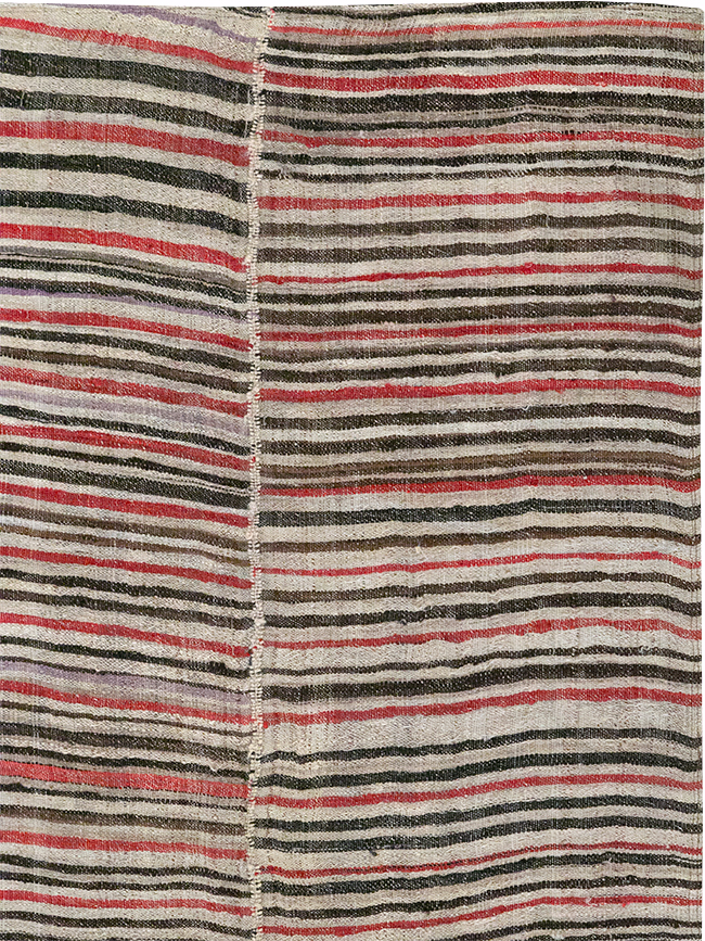 Vintage Persian Flatweave Kilim Accent Rug, No.32432 - Gss