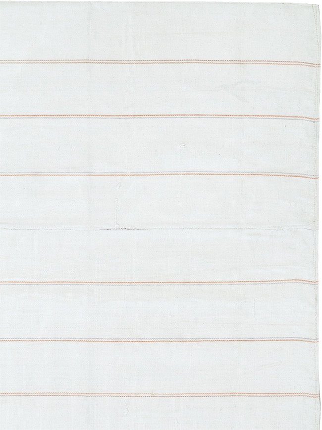 Vintage Persian Flatweave Kilim Room Size Carpet, No.32433 - Gss