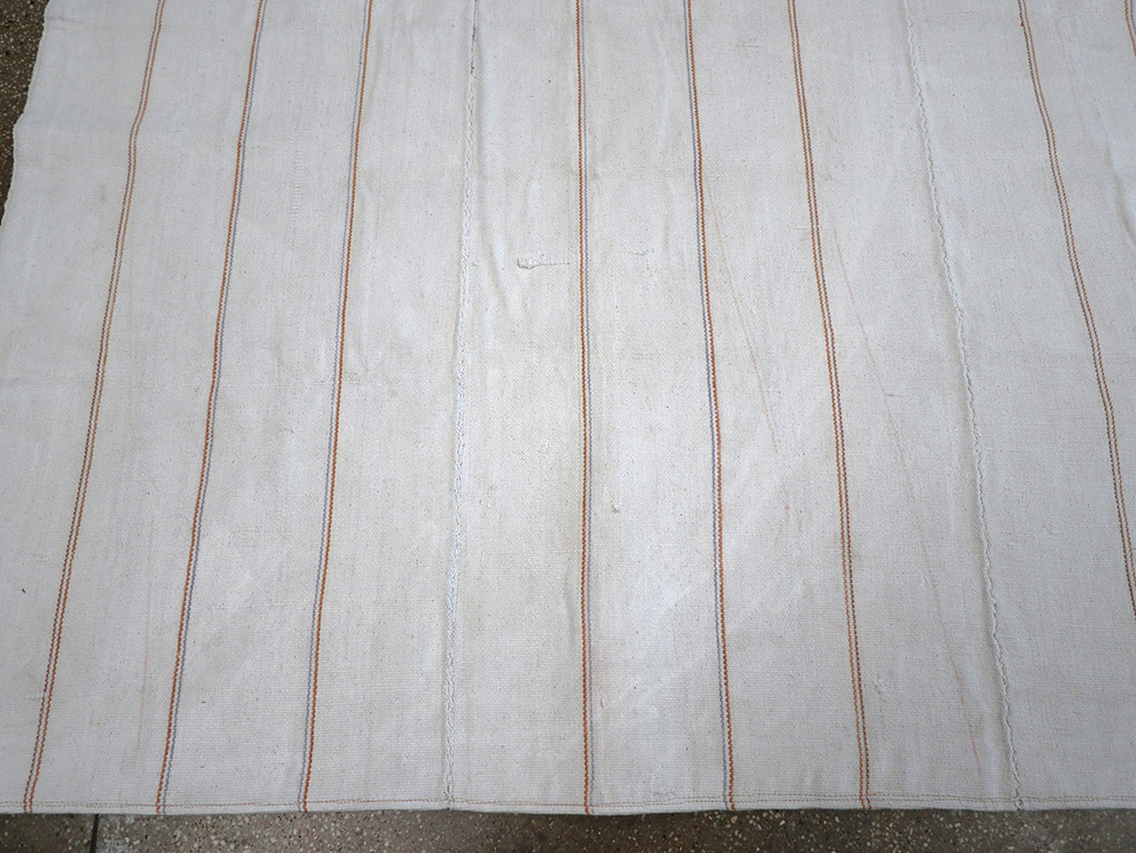 Vintage Persian Flatweave Kilim Room Size Carpet, No.32433 - Gss