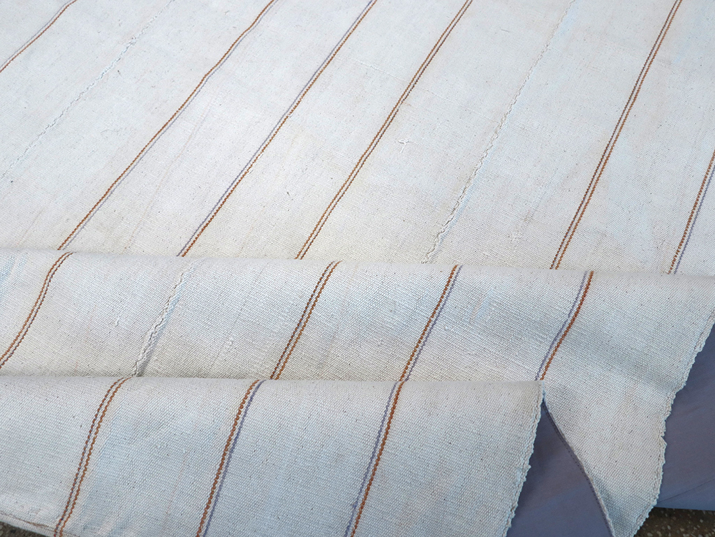 Vintage Persian Flatweave Kilim Room Size Carpet, No.32433 - Gss