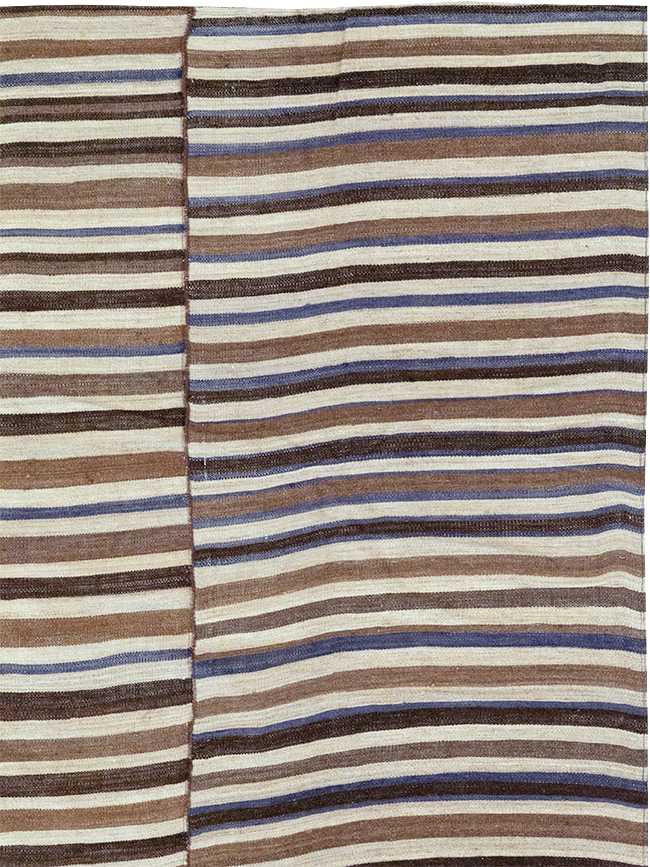 Vintage Persian Flatweave Kilim Gallery Carpet, No.32437 - Gss