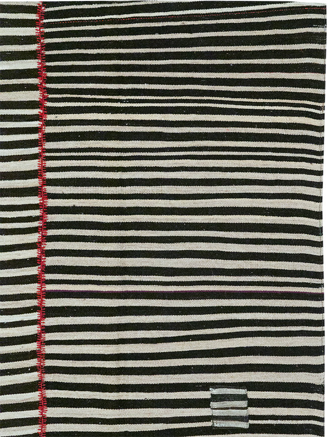 Vintage Persian Flatweave Kilim Accent Carpet, No.32438 - Gss