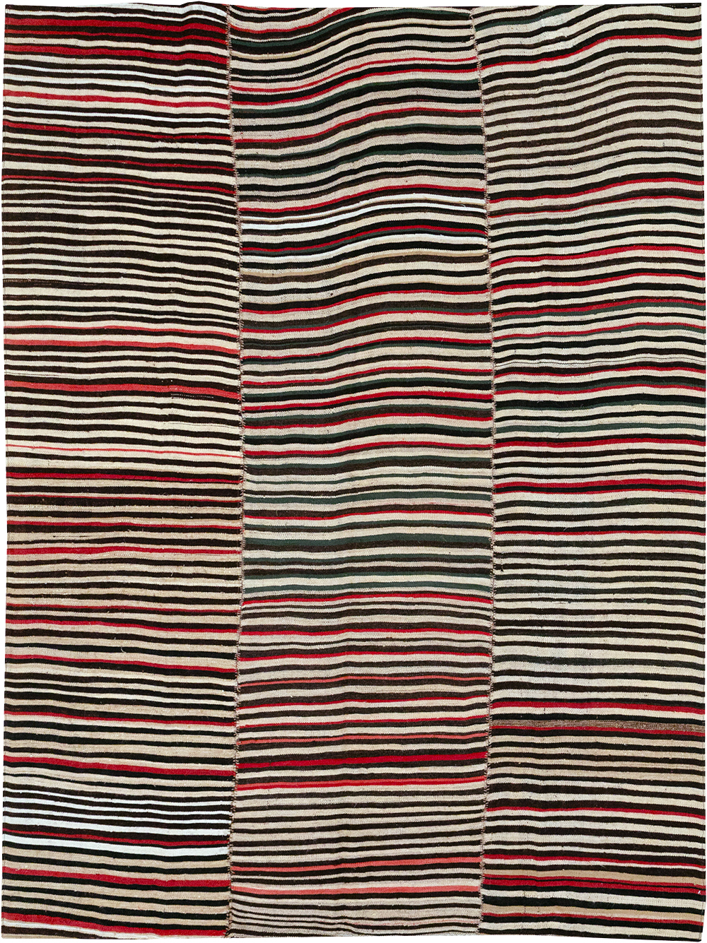 Vintage Persian Flatweave Kilim Accent Rug, No.32439 - Gss