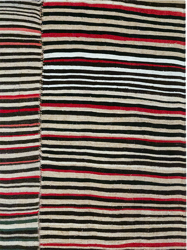 Vintage Persian Flatweave Kilim Accent Rug, No.32439 - Gss