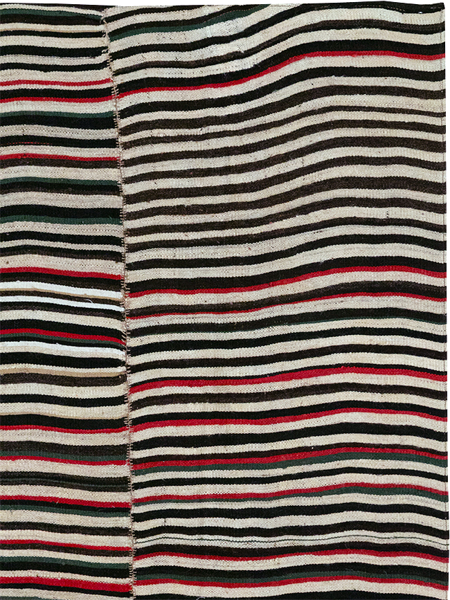 Vintage Persian Flatweave Kilim Accent Rug, No.32439 - Gss