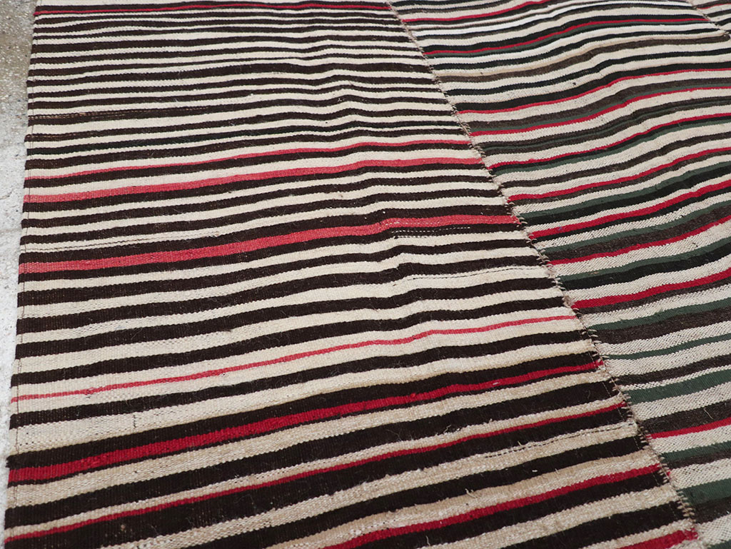 Vintage Persian Flatweave Kilim Accent Rug, No.32439 - Gss