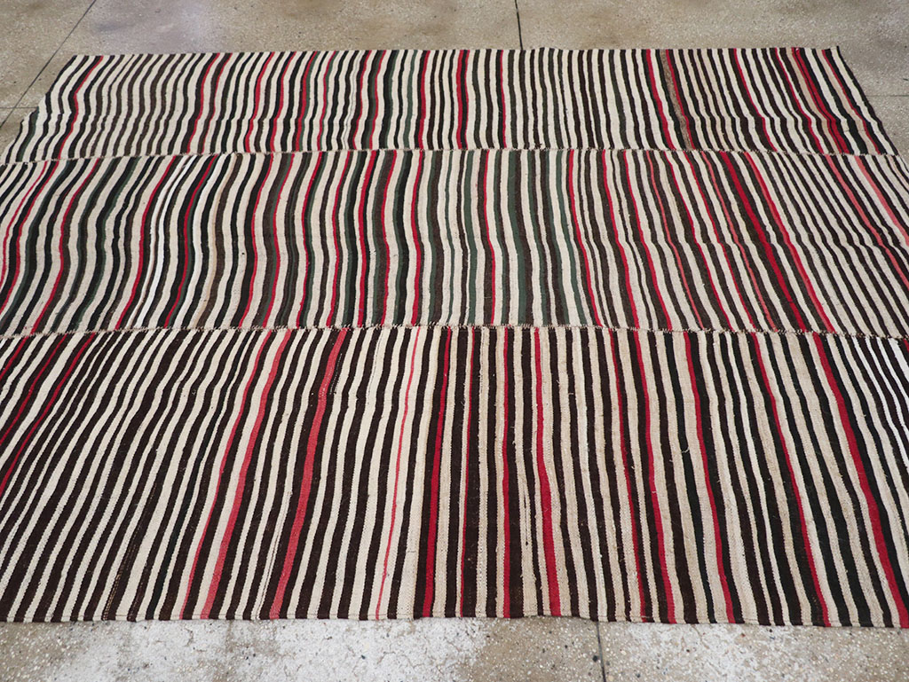 Vintage Persian Flatweave Kilim Accent Rug, No.32439 - Gss