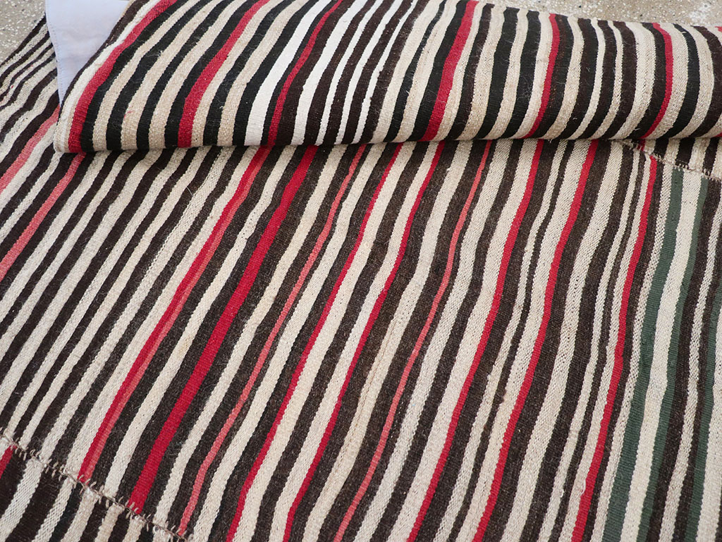 Vintage Persian Flatweave Kilim Accent Rug, No.32439 - Gss