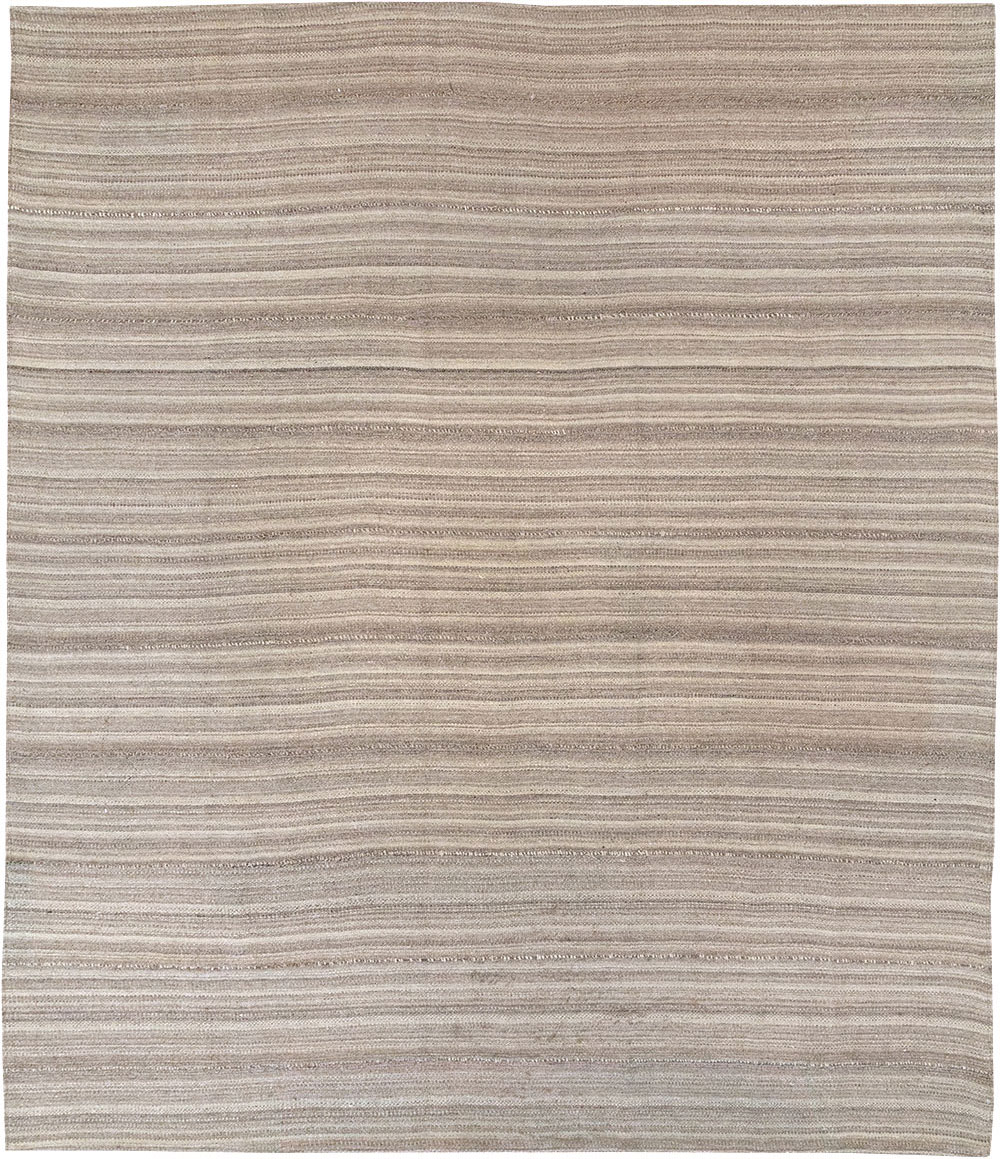 Vintage Persian Flatweave Kilim Small Room Size Carpet, No.32440 - Gss