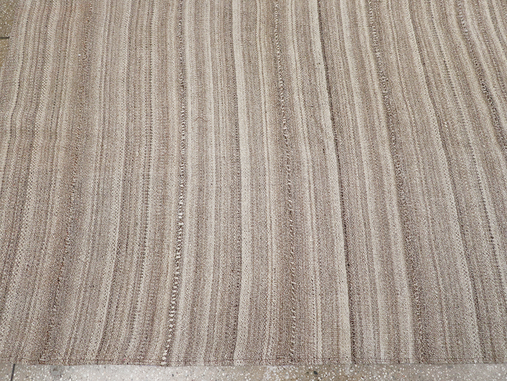 Vintage Persian Flatweave Kilim Small Room Size Carpet, No.32440 - Gss