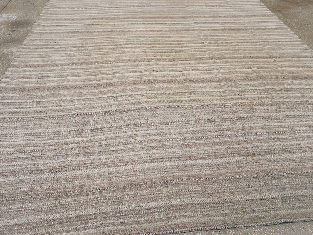 Vintage Persian Flatweave Kilim Small Room Size Carpet, No.32440 - Gss