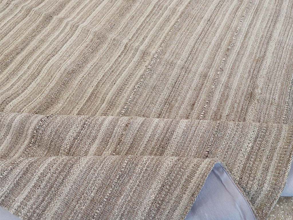 Vintage Persian Flatweave Kilim Small Room Size Carpet, No.32440 - Gss