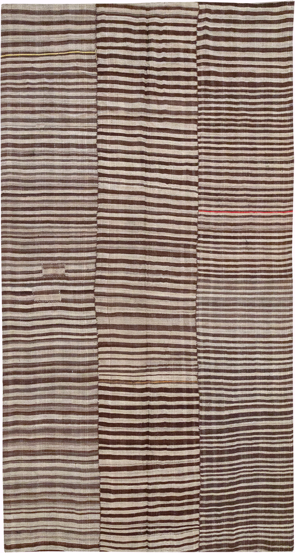 Vintage Persian Flatweave Kilim Gallery Carpet, No.32442 - Gss