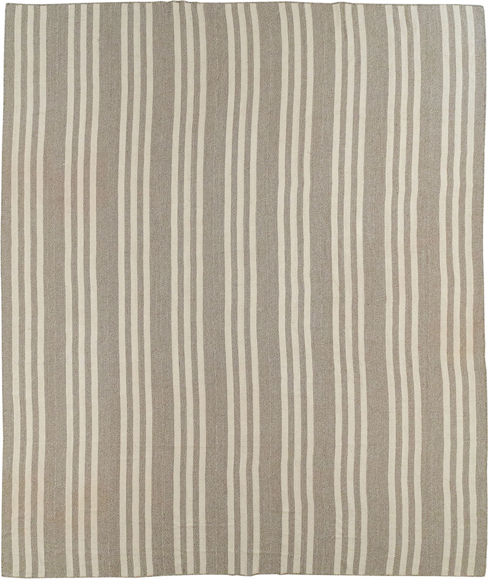 Modern Turkish Flatweave Kilim Large Carpet, No.32443 - Gss