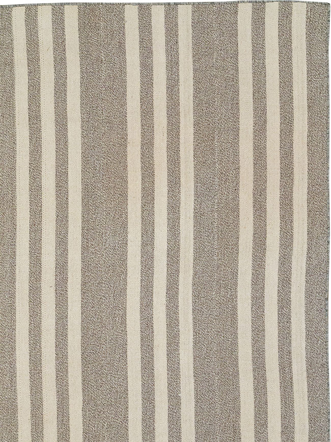 Modern Turkish Flatweave Kilim Large Carpet, No.32443 - Gss