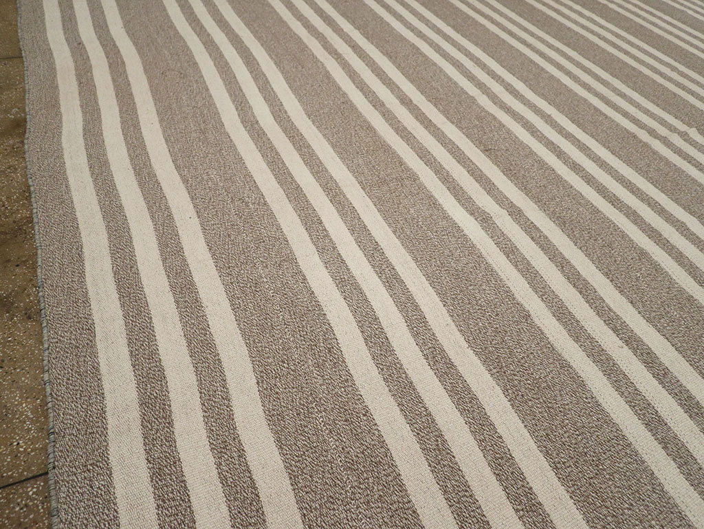 Modern Turkish Flatweave Kilim Large Carpet, No.32443 - Gss