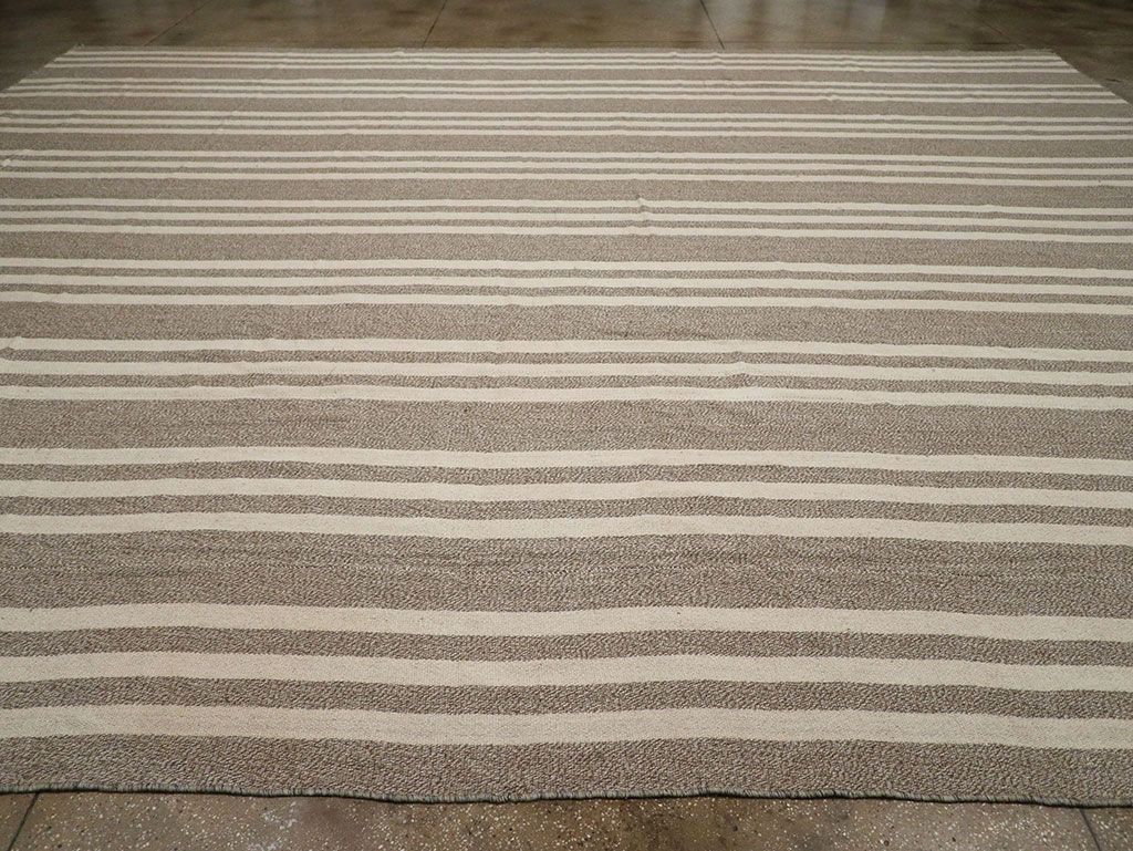 Modern Turkish Flatweave Kilim Large Carpet, No.32443 - Gss