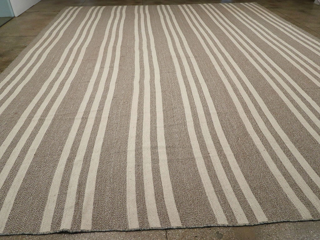 Modern Turkish Flatweave Kilim Large Carpet, No.32443 - Gss