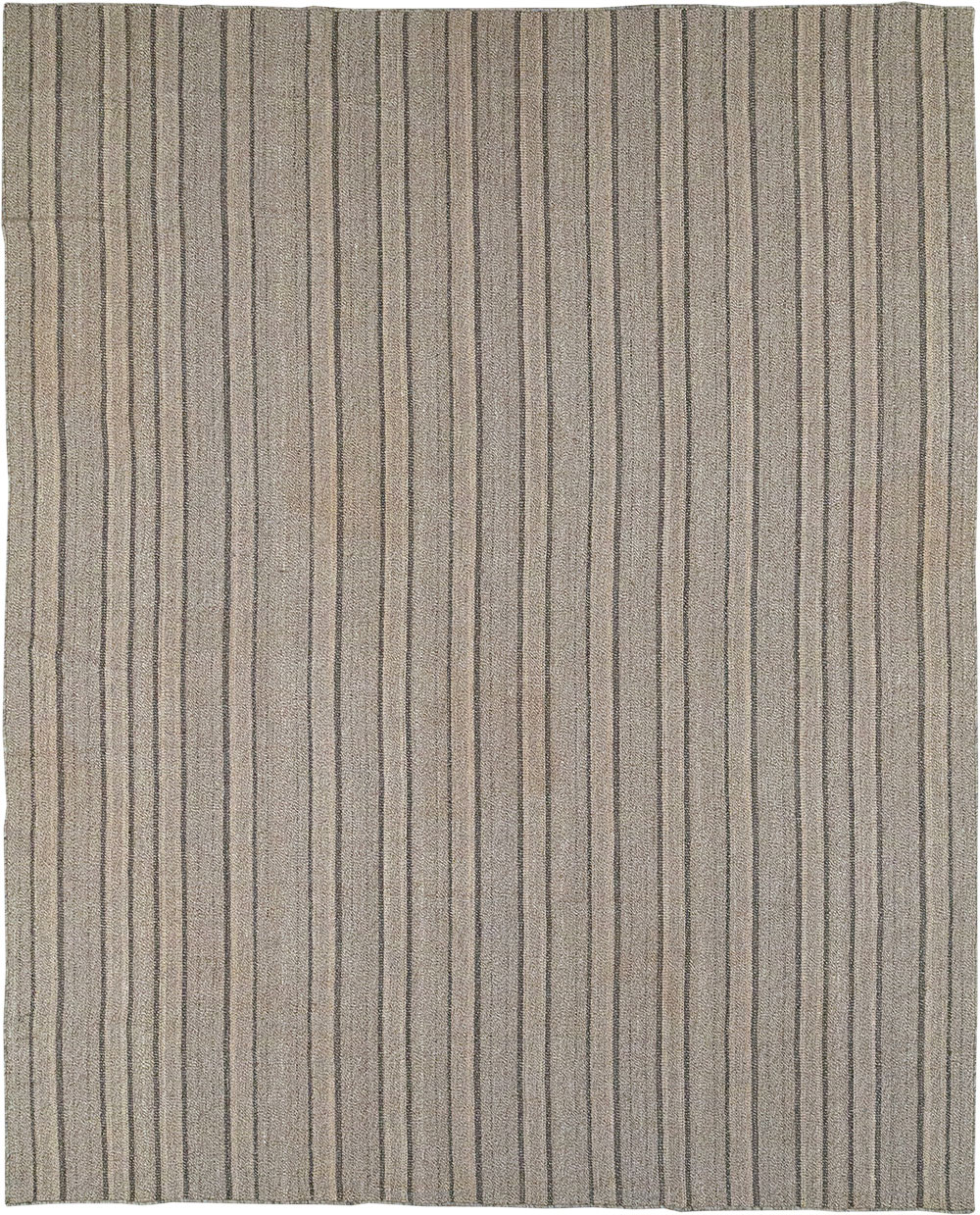 Modern Persian Flatweave Kilim Room Size Carpet, No.32445 - Gss