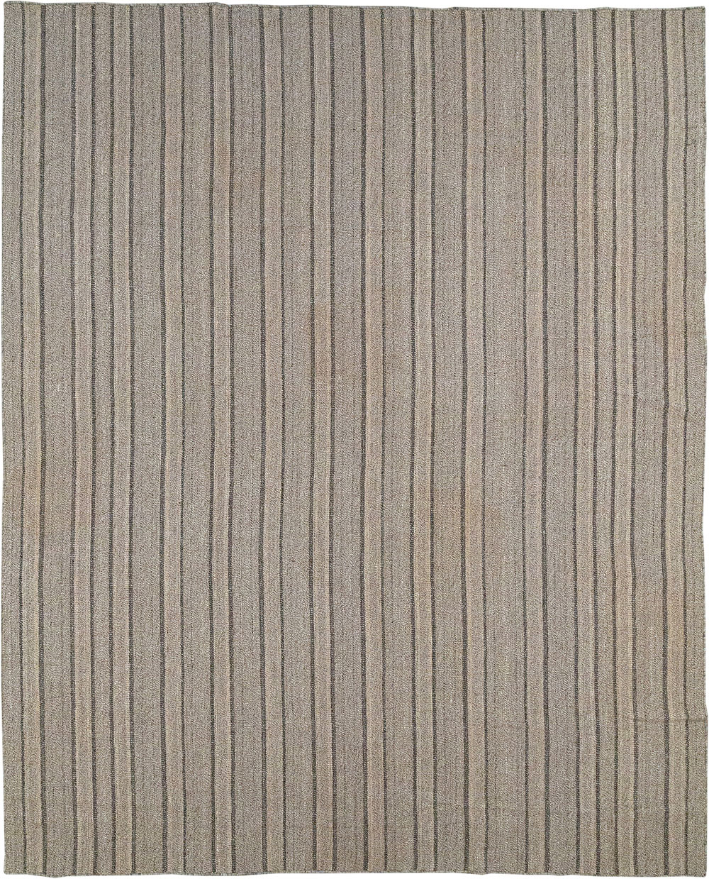 Modern Persian Flatweave Kilim Room Size Carpet, No.32445 - Gss