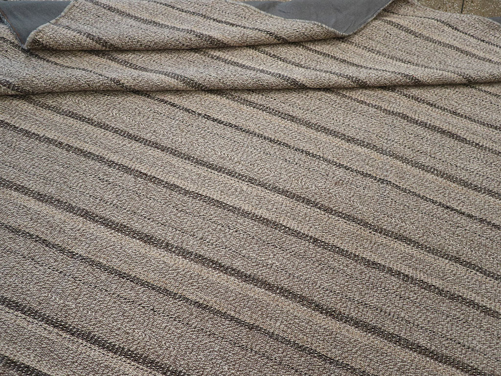 Modern Persian Flatweave Kilim Room Size Carpet, No.32445 - Gss