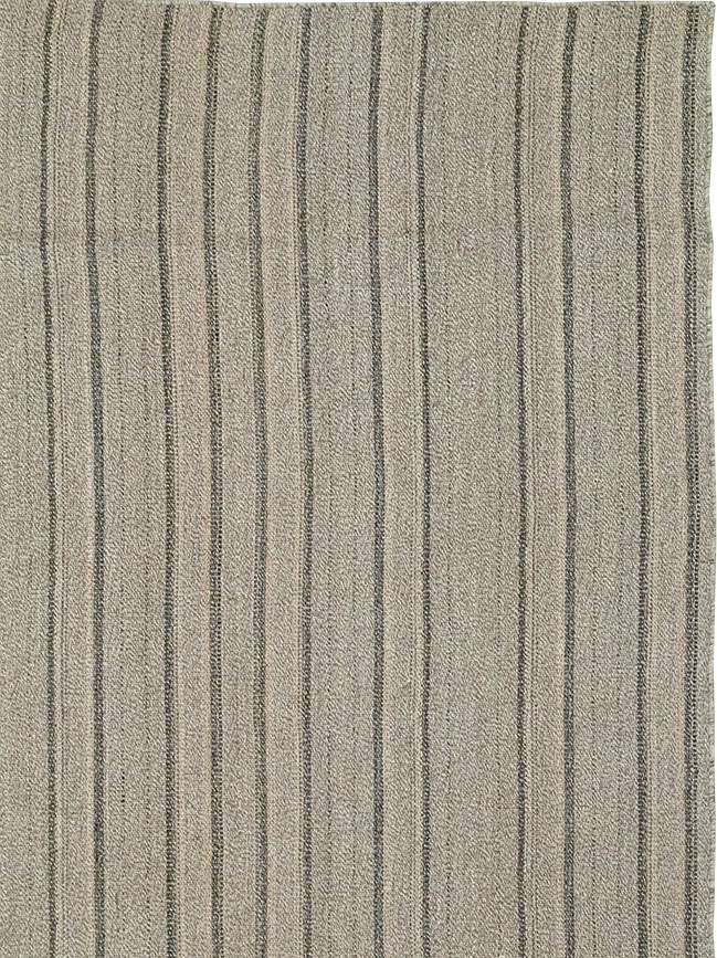 Modern Persian Flatweave Kilim Large Room Size Carpet, No.32446 - Gss