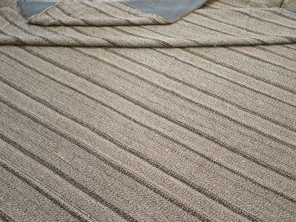 Modern Persian Flatweave Kilim Large Room Size Carpet, No.32446 - Gss