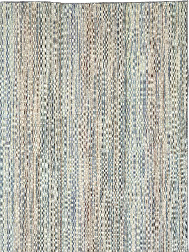 Modern Turkish Flatweave Kilim Room Size Carpet, No.32451 - Gss
