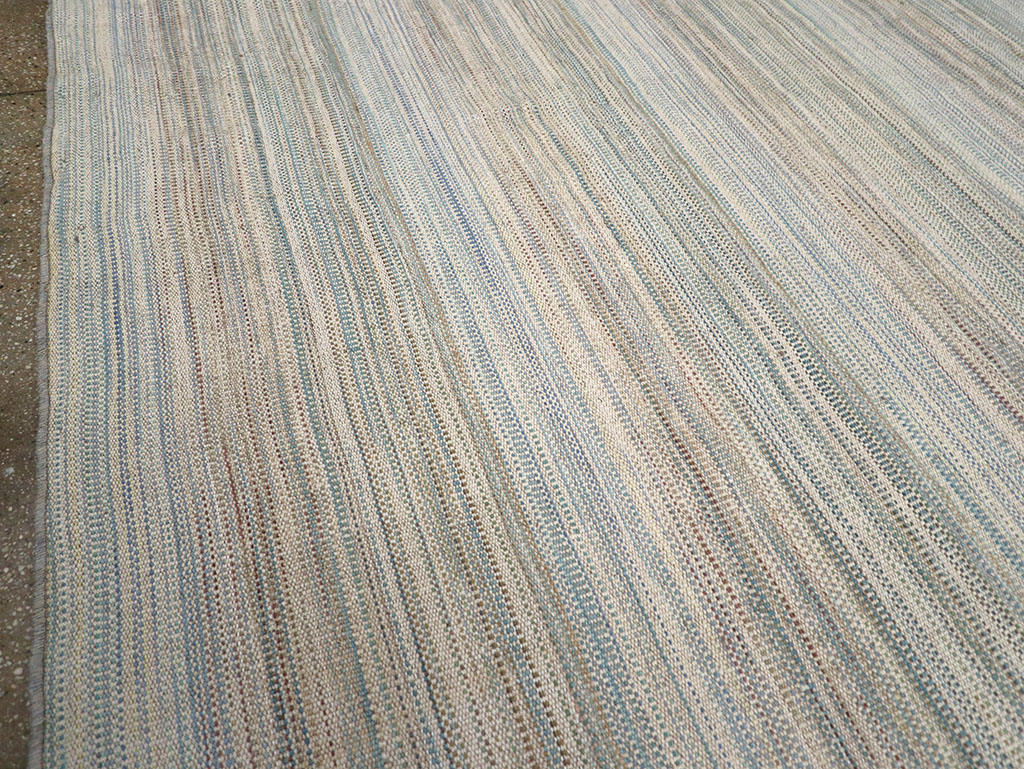 Modern Turkish Flatweave Kilim Room Size Carpet, No.32451 - Gss