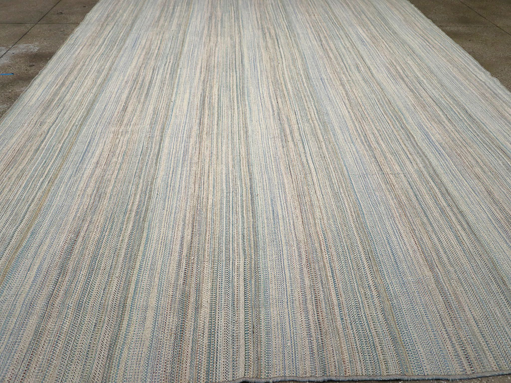Modern Turkish Flatweave Kilim Room Size Carpet, No.32451 - Gss