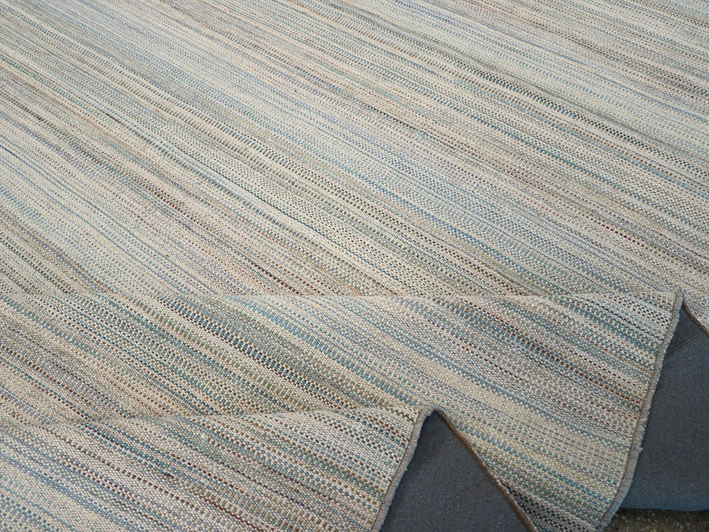 Modern Turkish Flatweave Kilim Room Size Carpet, No.32451 - Gss