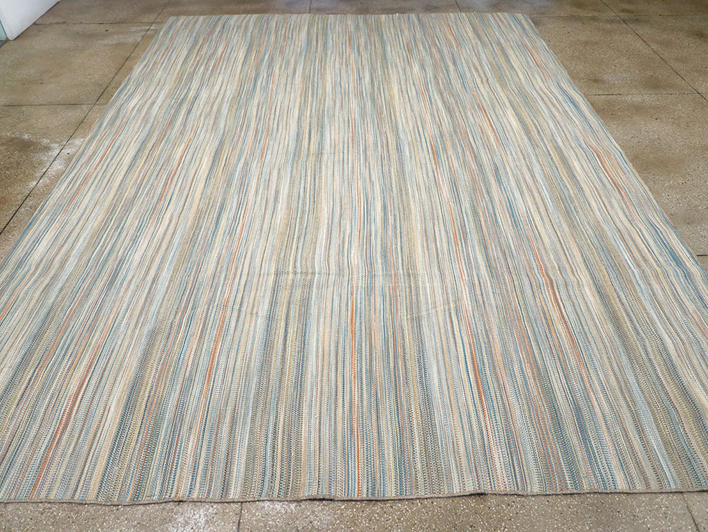 Modern Turkish Flatweave Kilim Room Size Carpet, No.32453 - Gss