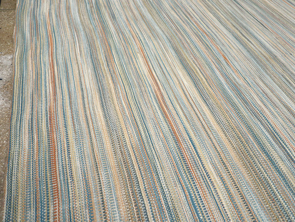Modern Turkish Flatweave Kilim Room Size Carpet, No.32453 - Gss