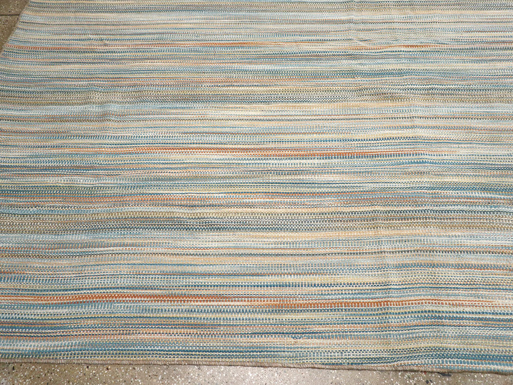 Modern Turkish Flatweave Kilim Room Size Carpet, No.32453 - Gss