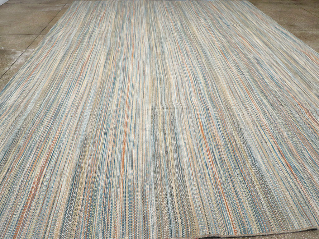 Modern Turkish Flatweave Kilim Room Size Carpet, No.32453 - Gss