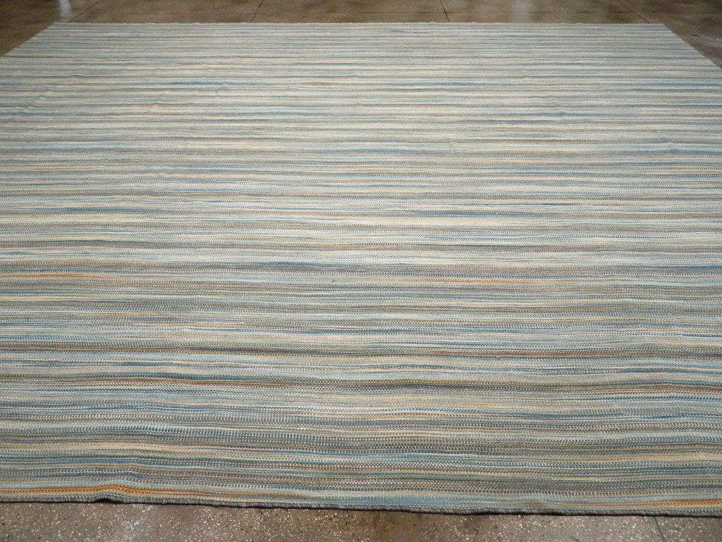 Modern Turkish Flatweave Kilim Large Carpet, No.32454 - Gss