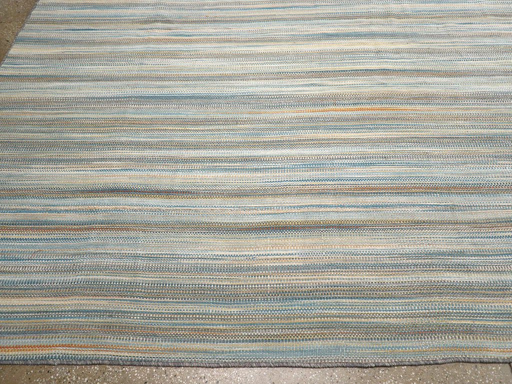Modern Turkish Flatweave Kilim Large Carpet, No.32454 - Gss
