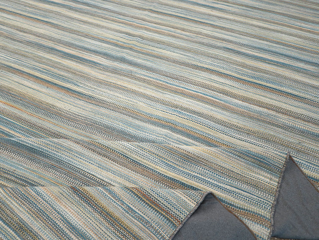 Modern Turkish Flatweave Kilim Large Carpet, No.32454 - Gss