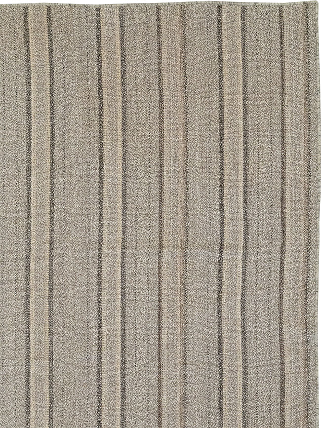 Modern Turkish Flatweave Kilim Room Size Carpet, No.32457 - Gss