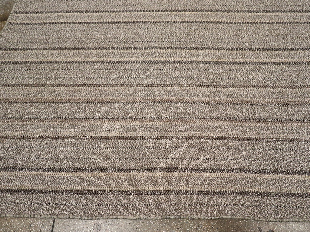 Modern Turkish Flatweave Kilim Room Size Carpet, No.32457 - Gss