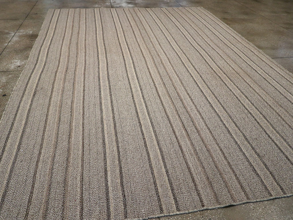 Modern Turkish Flatweave Kilim Room Size Carpet, No.32457 - Gss